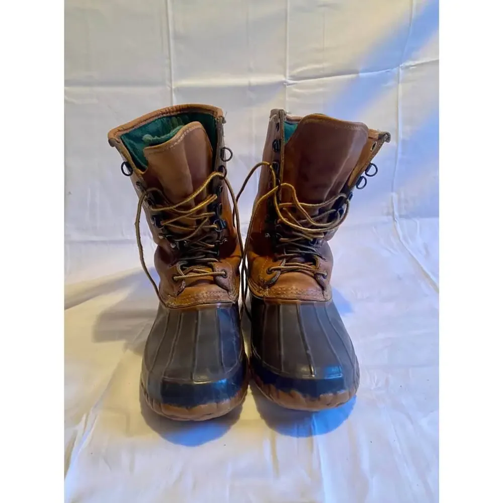 Cabela’s Men’s Brown Waterproof Work Rain Boots Size 11
